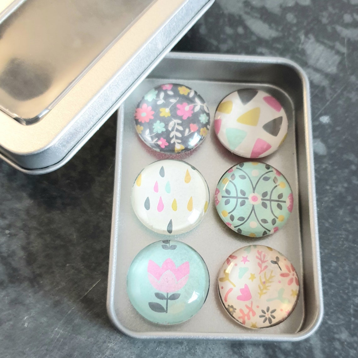 6 Pièces / 1 Set Aimants De Réigérateur De Paysage, Van Gogh œuvre D