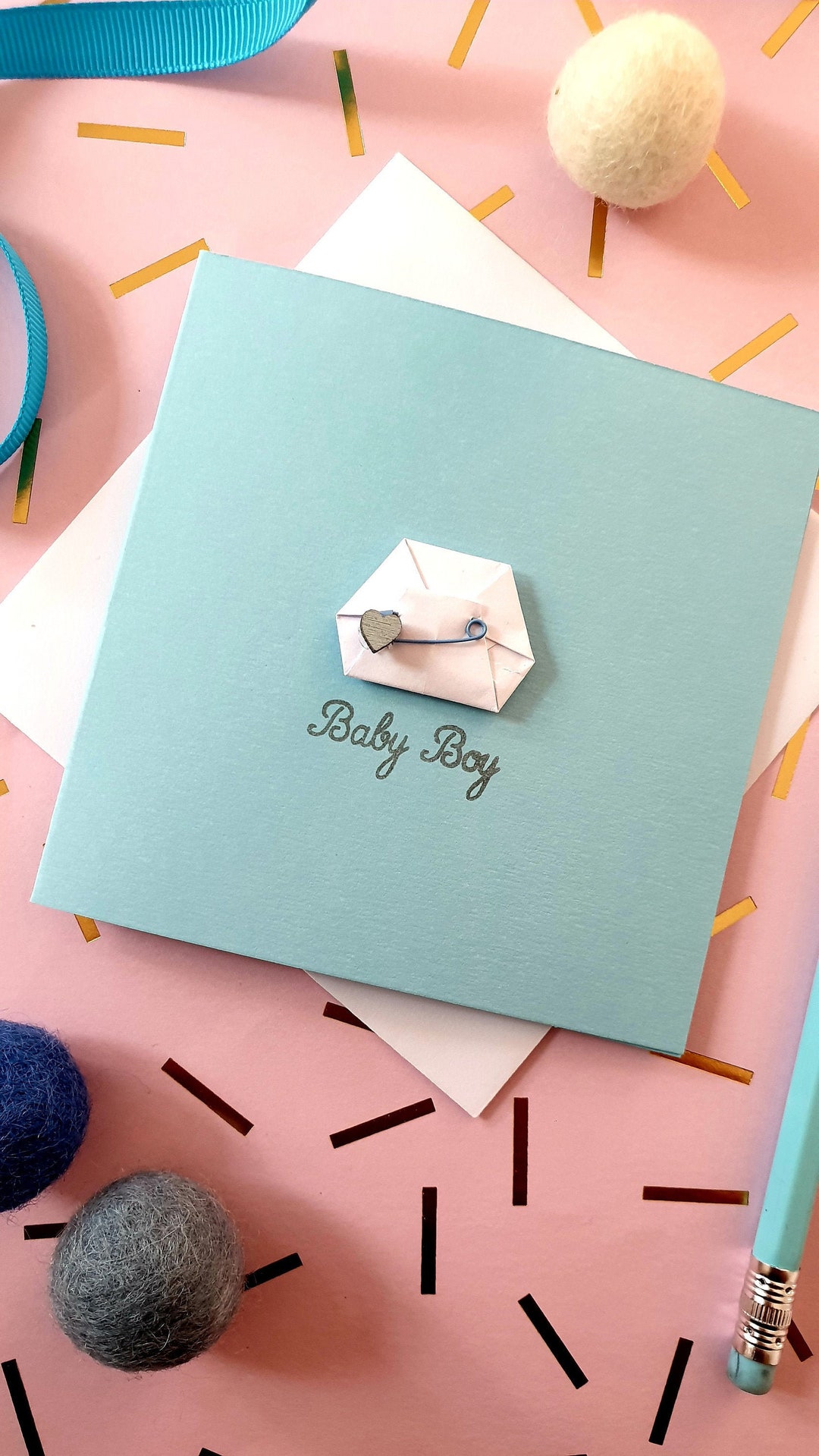 Personalised Baby Boy Card / Cute Baby Boy Card / Birth /new Etsy