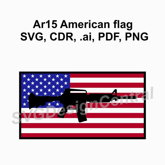 Download Free Ar15 American Flag Etsy SVG Cut Files