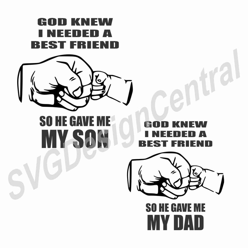 PDF .cdr Dad and Son Best Friend- SVG ai PNG