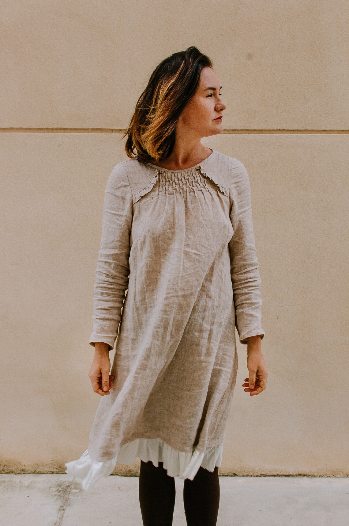Linen Maternity Dress Linen Pregnancy Dress. Maternity Gown Etsy