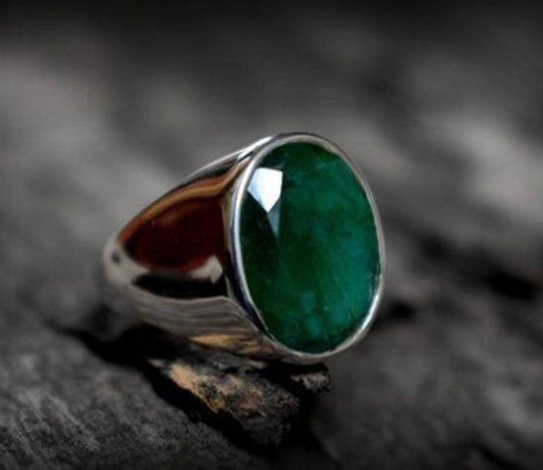 Certified Emerald Ring: Copper Astrological Unisex Band - Canada