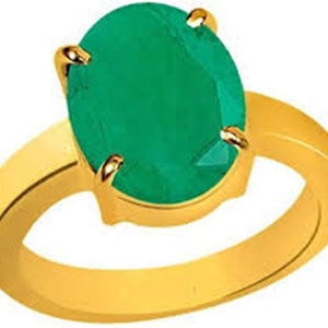 Certified Emerald Ring: Astrological Copper Ring for Unisex