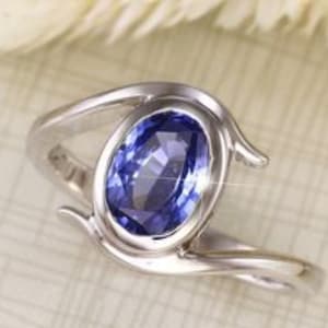 Natural Certified Ceylon Blue Sapphire/Neelam Rashi Ratan Astrological Purpose Ring In 92.5 Sterling Silver For Men And Women By ABHAY Gems