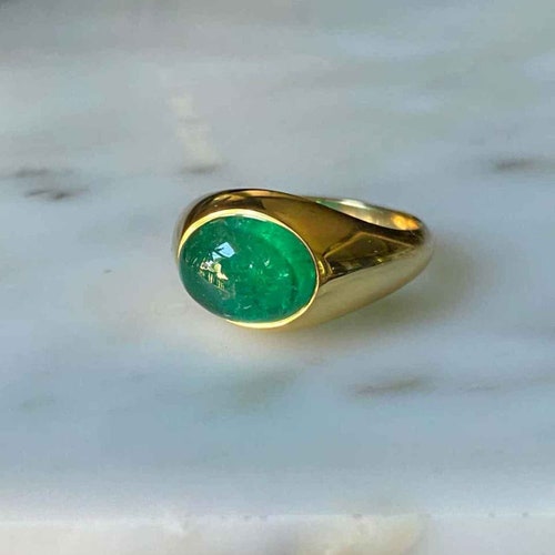 Natural Certified Cabochon Emerald/panna4.00-11.00sterling | Etsy