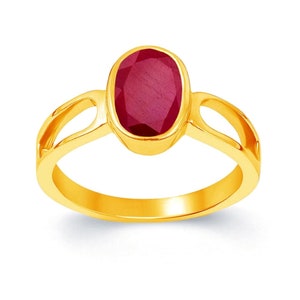 Natural Certified Ruby 4.00 To 11.00 Ct Panchadhatu Ring: Manik Unisex Astrology Ring