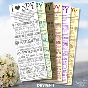 1 x I Spy Favours Decoration Table Activity Camera Photo Challenge Pictures Display Children Kids My little eye Wedding Game Cards