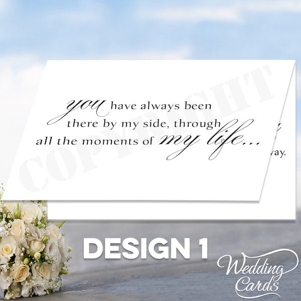 Will you walk me down the aisle Personalised Invite Invitation Dad Daddy Sister Father Mom Mum Mother Brother Uncle Daughter Folded Card A6