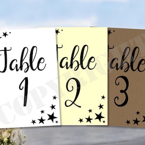 Números de mesa personalizados para fiestas de cumpleaños y bodas, nombres, decoración de lujo, comida para celebraciones, flores, tarjetas decorativas en papel kraft blanco marfil, tamaño A6