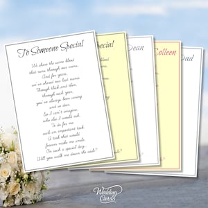 Will you walk me down the aisle Personalised Invite Invitation Dad Father Daddy Stepdad Mom Mum Brother Uncle Grandpa Grandfather Card A6