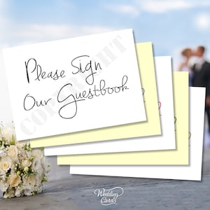Firme nuestro libro de visitas personalizado. Complete un corazón y colóquelo en el marco. Tarjeta Libro de visitas Decoración Exhibición Mesa Lugar de boda A4