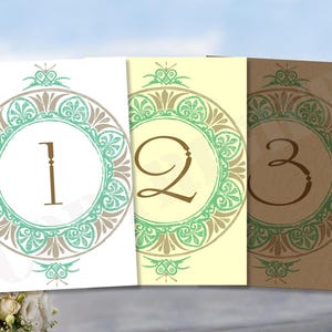 Números de mesa personalizados para Hanukkah, Diwali, bodas, cumpleaños, fiestas, decoración, celebración, comida, buffet, tarjetas decorativas en papel kraft blanco marfil, tamaño A6