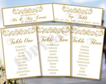 Personalized Wedding Table Place Card: Ivory or Kraft Card