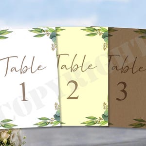 Números de mesa personalizados para baby shower, bodas, fiestas de cumpleaños, decoración con nombres, lugar de celebración, tarjetas decorativas en papel kraft blanco marfil, tamaño A6