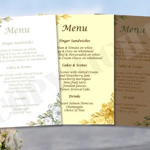 10x Cartões de Menu Personalizados Decoração de Mesa de Lugar Dia das Mães Casamento Casamento Festa de Aniversário Plano de Ocasião Especial Bebidas Comida Buffet Conjunto