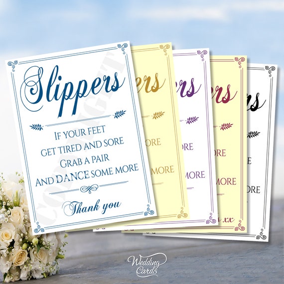 Slippers Feet Wedding Tired Grab Pair Dance some more Sandals Shoes Card Sign A4