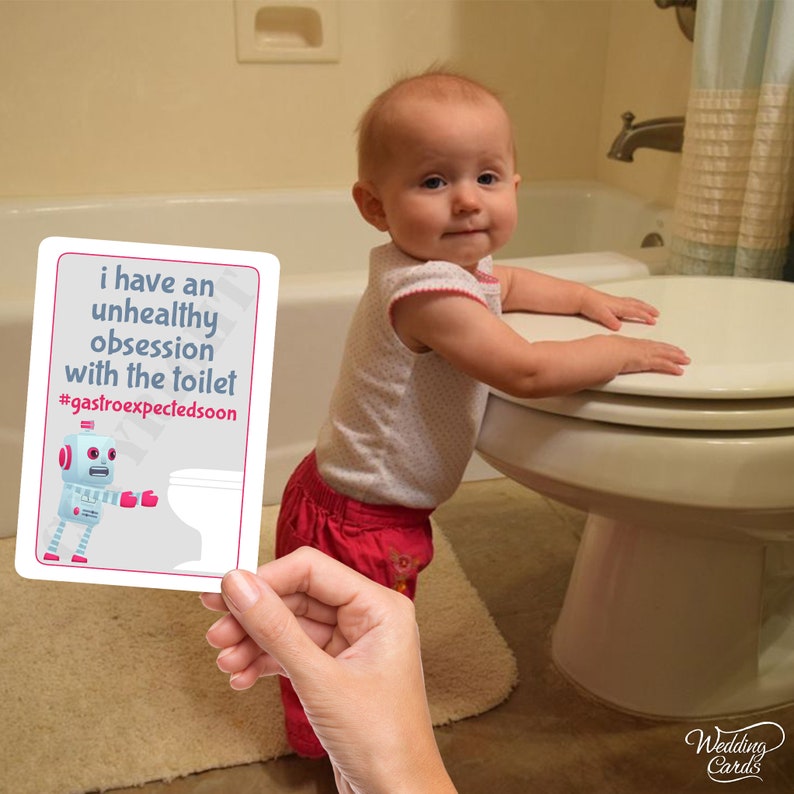 26 x Baby Milestones Unisex Boy Girl Designs Favours Keepsakes Hashtag Photo Picture Shower Party Insta Face Year Funny Joke Kids Cards A6