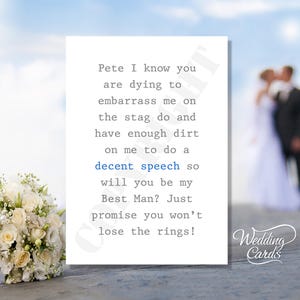 Você será meu padrinho, amigo, padrinho, pajem, portador de alianças, cerimônia de casamento, convite personalizado, festa, cartão de celebração A6