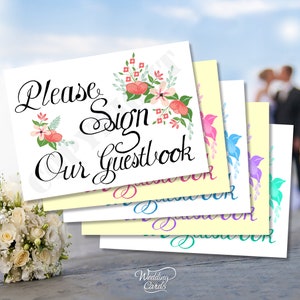 Libro de visitas personalizado Firme nuestro libro de visitas Boda Novia Novio Fiesta Ceremonia Decoración Cumpleaños Exhibición Recuerdos Tarjeta Letrero A4