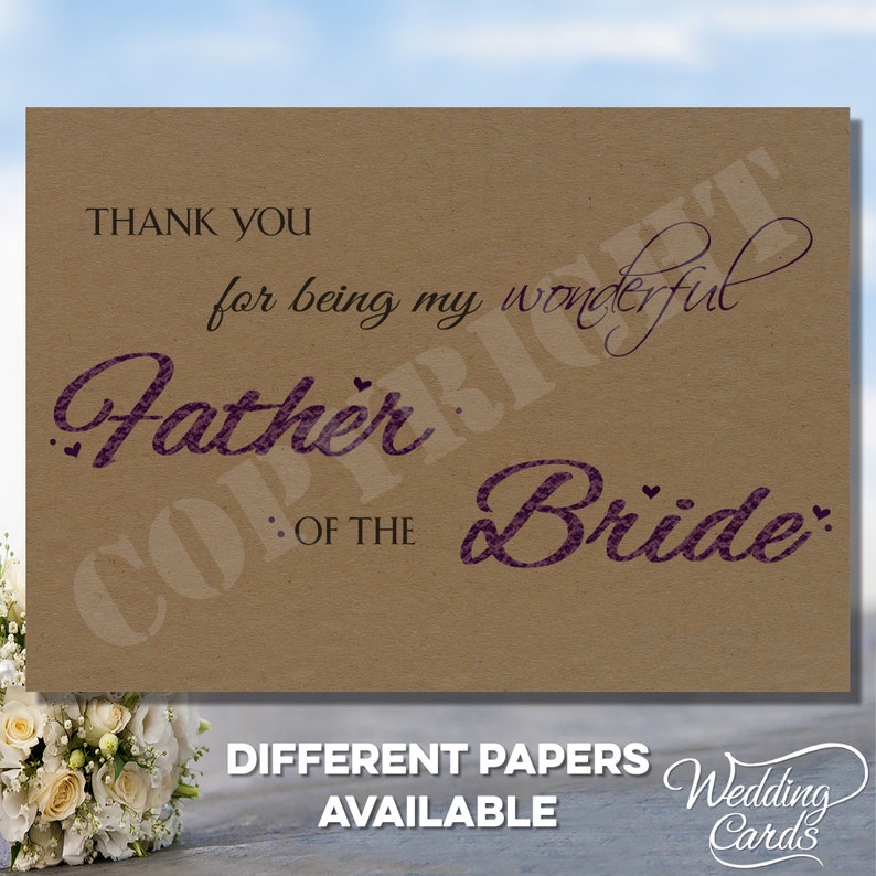 Thank you for being my beautifulwonderful MotherFather of the BrideGroom ParentsGrandparents Wedding Personalised Invite Invitation Card