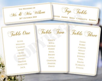 Personalized Wedding Table Place Card: Elegant Celebration Seating