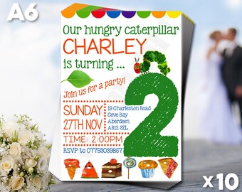 10 x Personalised Girls Boys Kids Birthday Party Invitations Children Cards A6