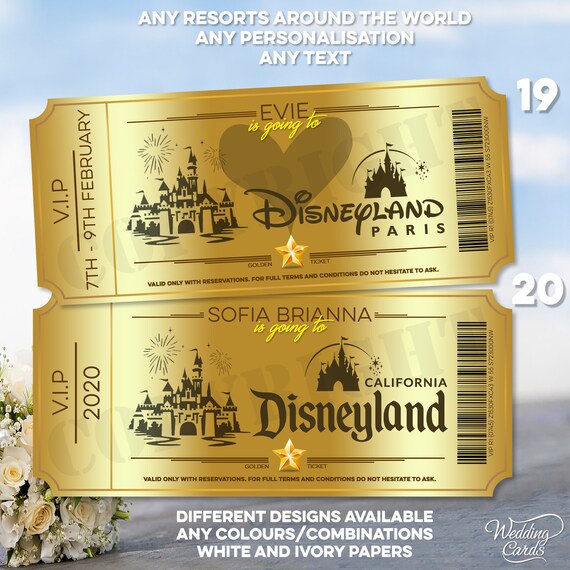 Personalised Birthday Disney Themed Reveal Gift Present Gold Etsy Ireland
