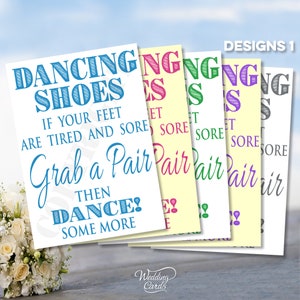 Zapatos de baile Si tus pies están cansados y doloridos, toma un par y baila un poco más Para que tus pies no pierdan el ritmo Tarjeta personalizada con letrero A4