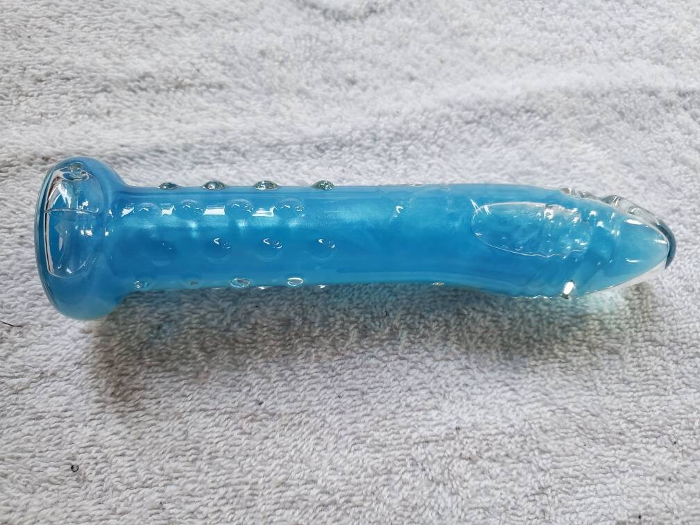 crystal or glass liquid filled dildos