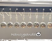 Fancy Silver Earrings Balls