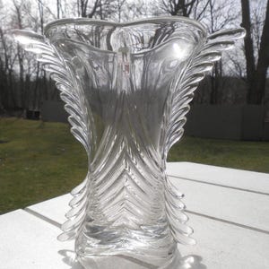Art Deco Glass Vase - Etsy
