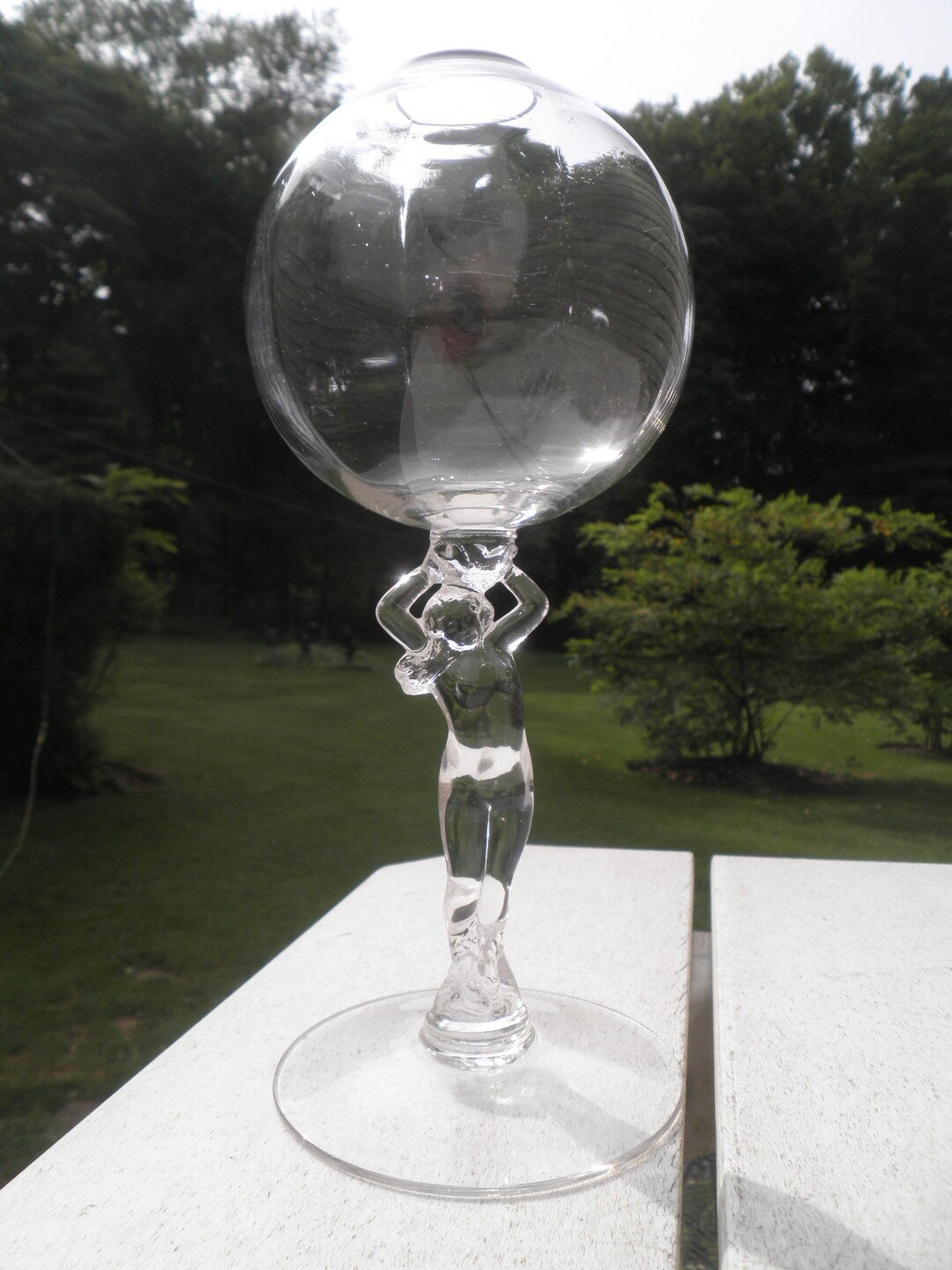 Cambridge Crystal Clear Nude 9 1/2" Ivy Ball Statuesque 3011 Line