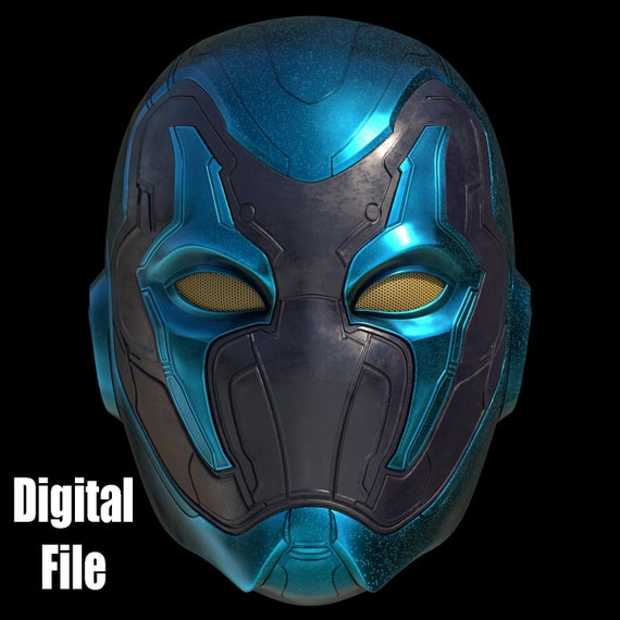 Blue Beetle Mask 3D File STL 