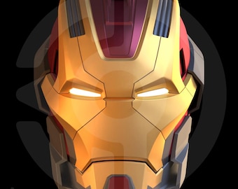 Archivo del casco VEK3D Iron Man MK17