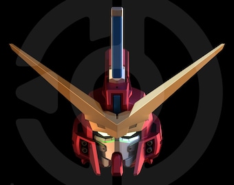Archivo del casco Justice Gundam ZGMF-X09A de VEK3D