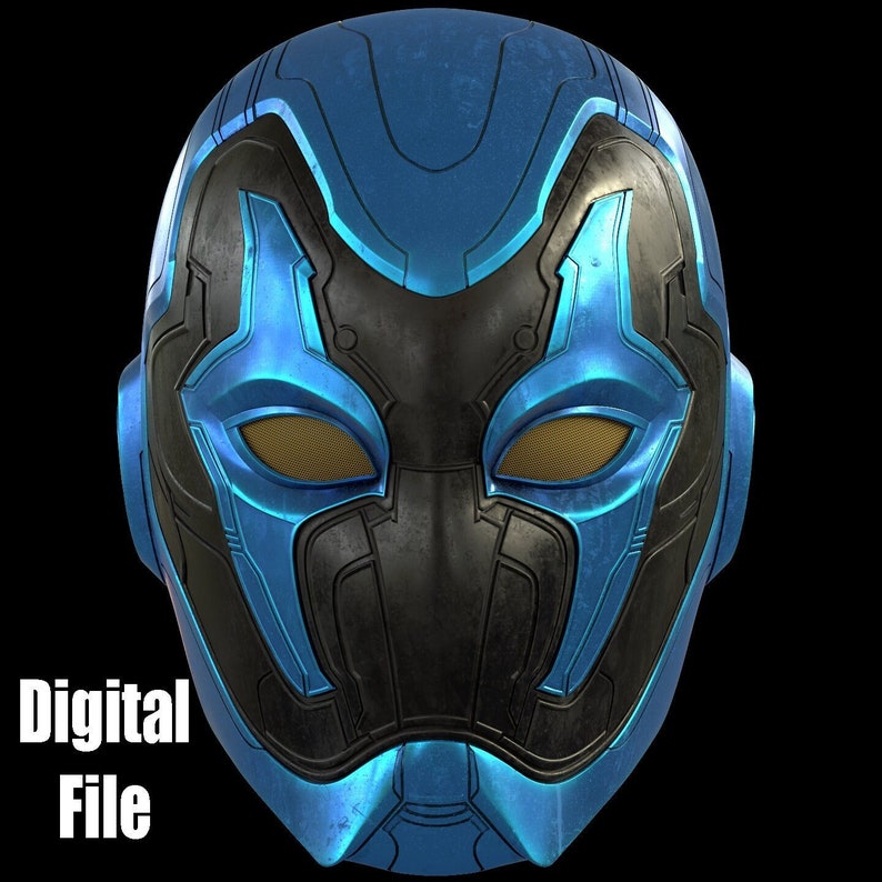 Blue Beetle Helmet File Etsy