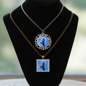 Raven and The Moon - Spirit Animal Pendants, Earrings, and Sets
