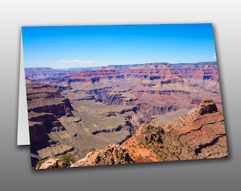 Grand Canyon's Ooh Aah Point – Scenic Landscape Picture Greeting Card