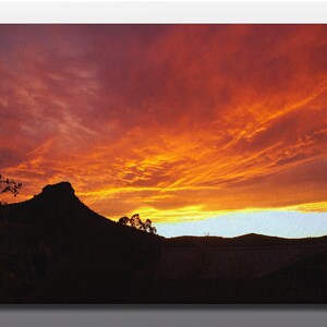 Glass Cutting Board - Sunset over Thumb Butte