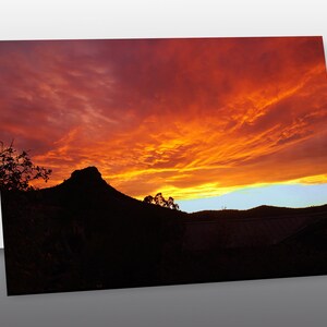 Thumb Butte Sunset - Greeting Card