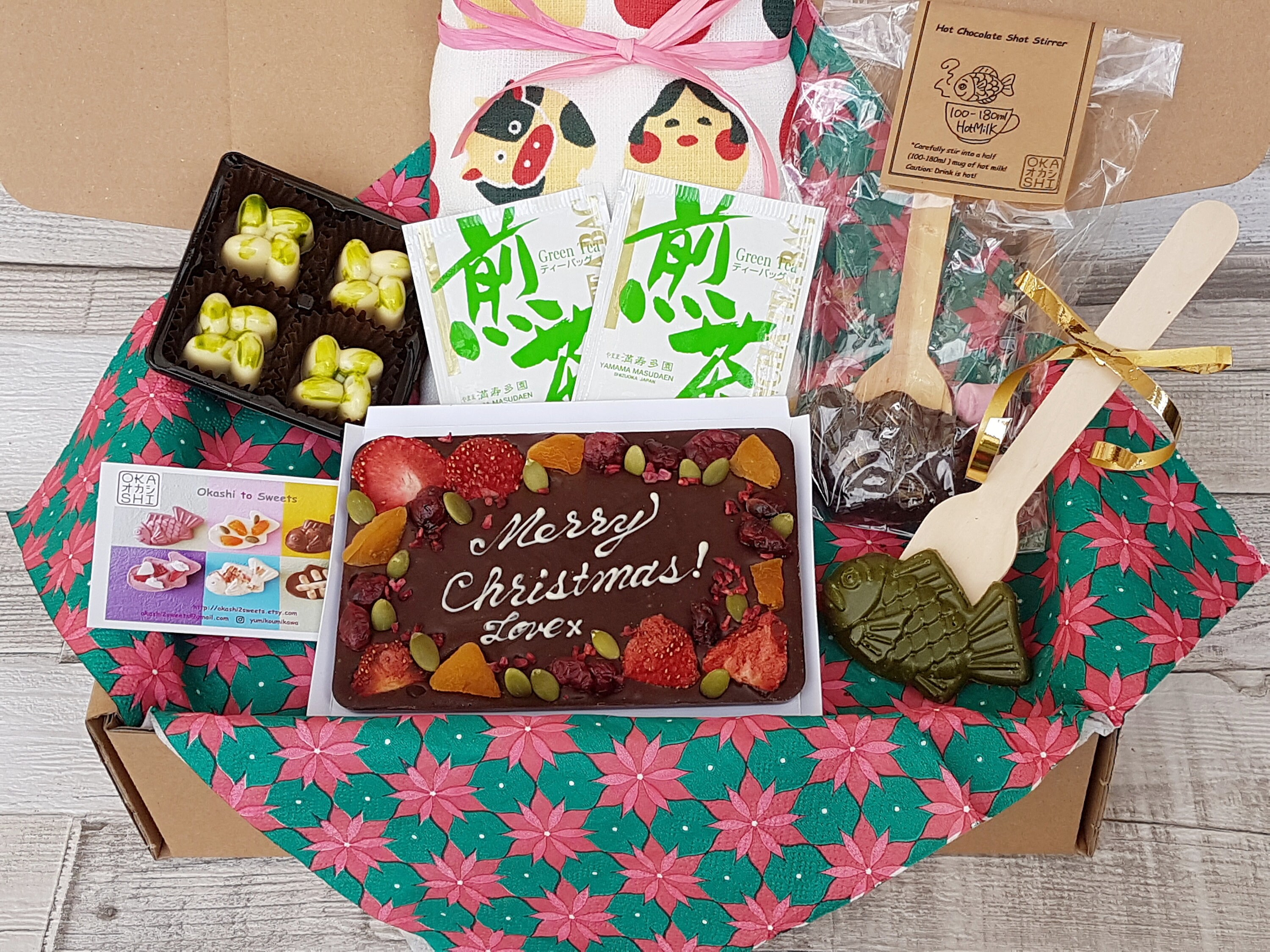 Japanese Sweets Gift Hamper set / Japanese tenugui towel Etsy