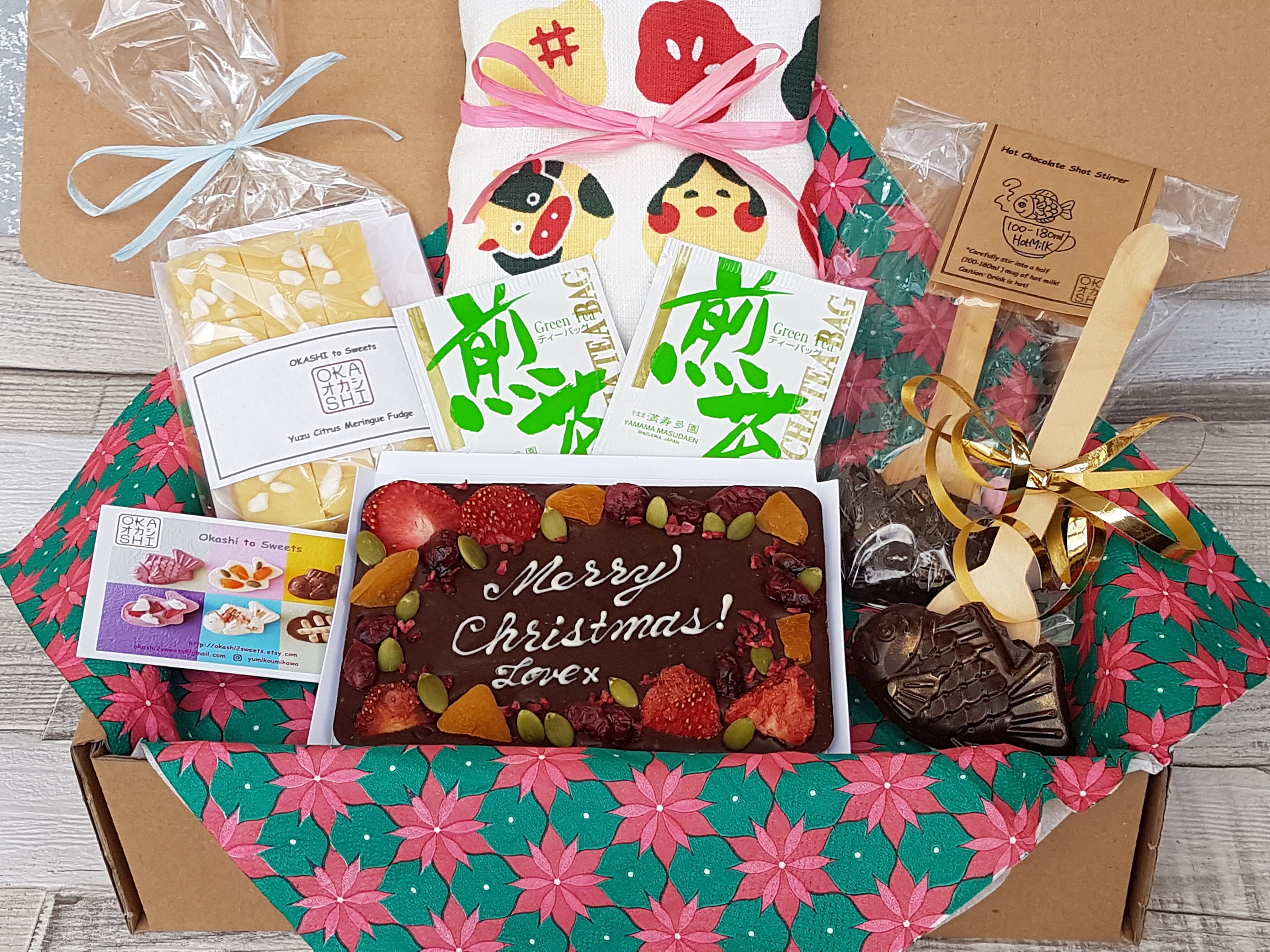 Japanese Sweets Gift Hamper set / Japanese tenugui towel Etsy