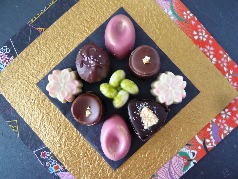 9 Japanese Flavour Chocolate Truffle Matcha Au Lait / Yuzu Etsy UK