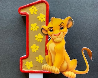 Lion King Birthday Candle