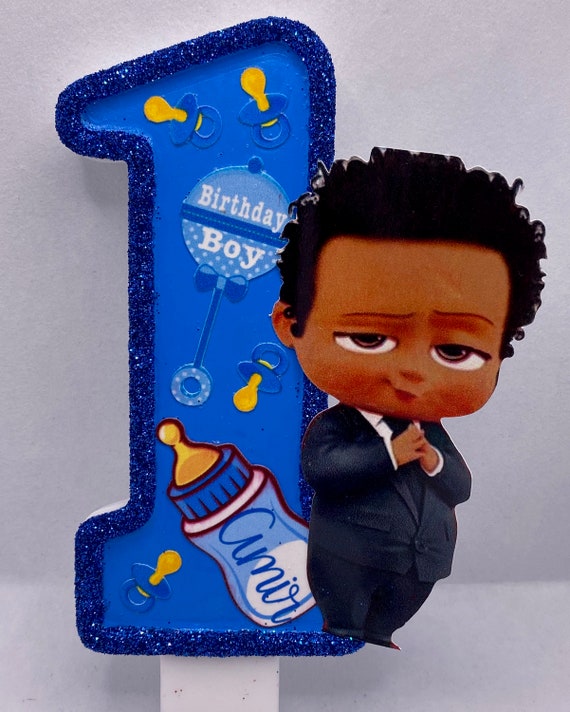 Personalized Boss Baby Birthday Candle Etsy
