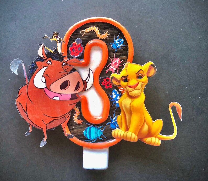 Lion King Birthday Candle Etsy