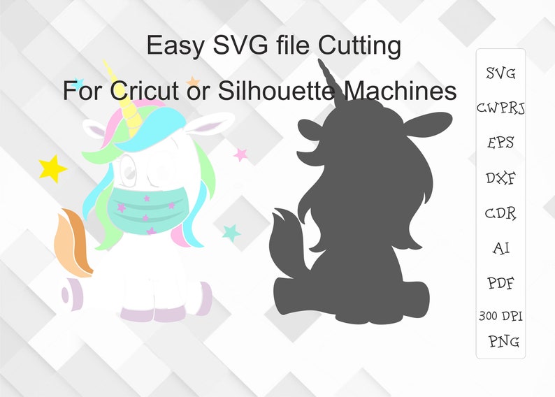 Download Little Unicorn Mask Svg Cute Unicorn Cut File Baby unicorn ...