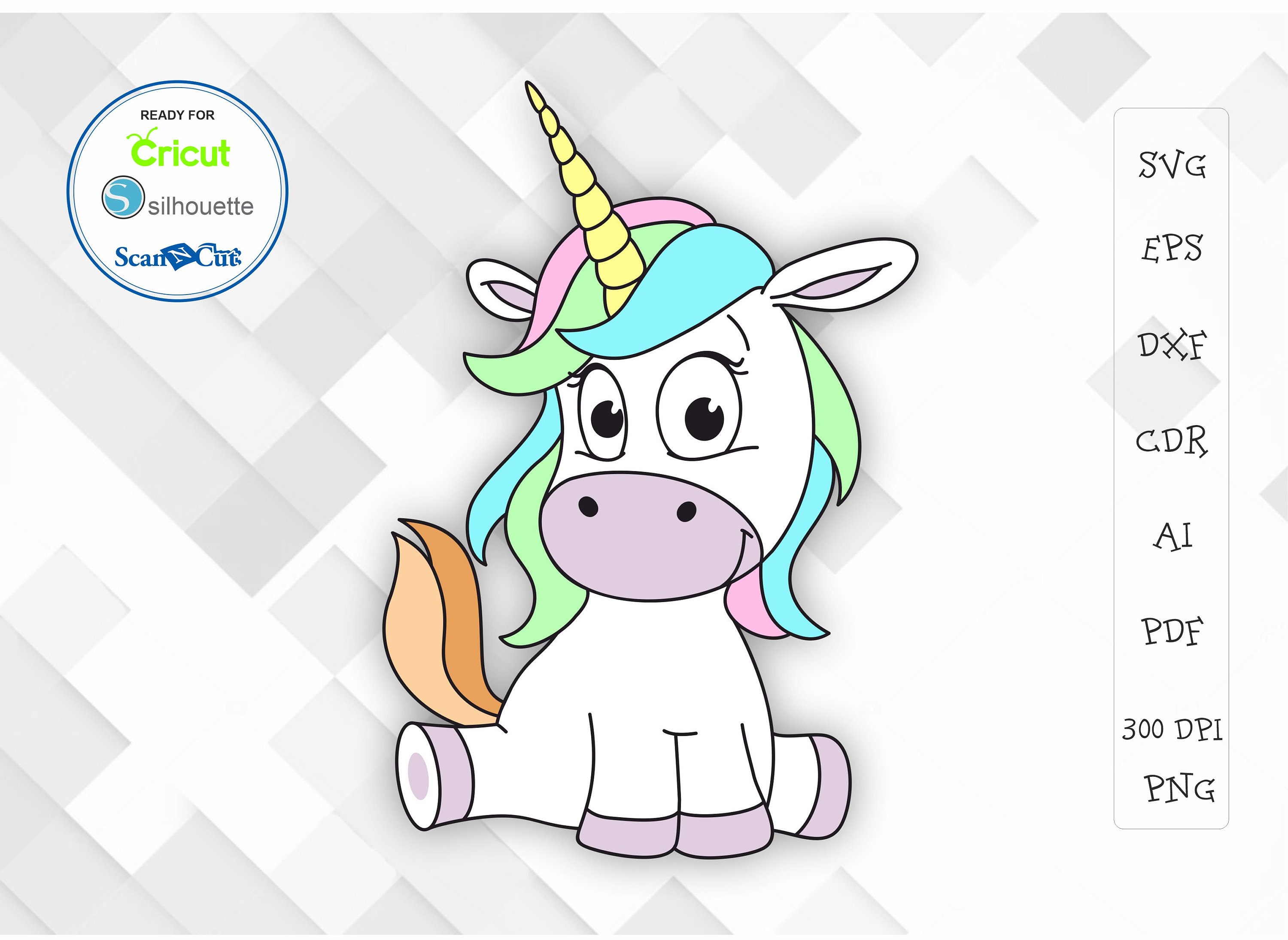 Download Little Unicorn Svg Cute Unicorn Cut File Baby Unicorn Svg Etsy