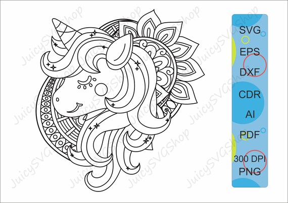Download Unicorn Face Svg Unicorn Mandala Svg Design Animal Mandala Svg Zentangle For Shirts Clipart Png Prints Art Collectibles Moshk Charity Com