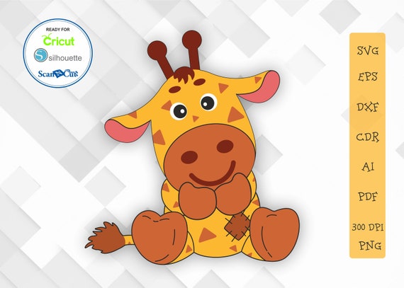 Download Cute Baby Giraffe Svg Giraffe Clipart Giraffe Cut File Eps Etsy